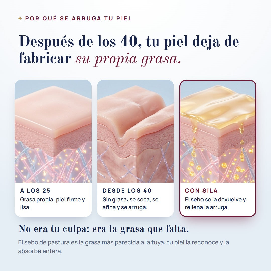 Por qué se arruga tu piel después de los 40